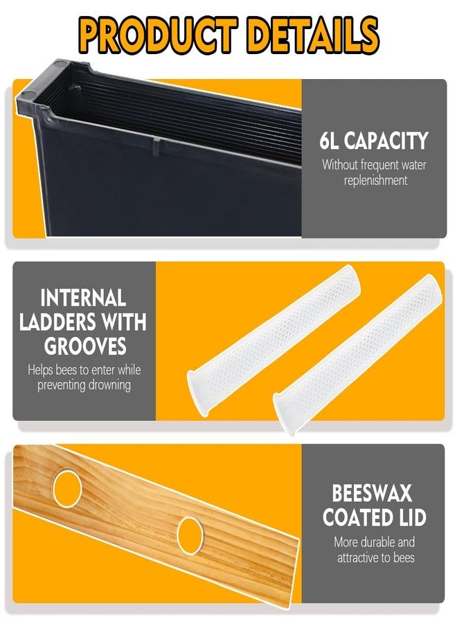 BeeCastle Bee Pro Feeder Beehive Frame Feeder Deep Frame Water Feeder for Beekeeping Bee Feeding Tools - Image 2