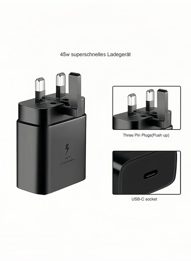 45W USB C Super Fast Charging Charger,Compatible with S24 S23 S22 S21S20 Ultra,S24 S23 S22 S21,A53,A54,A 55,Type C Power Adapter - Image 2