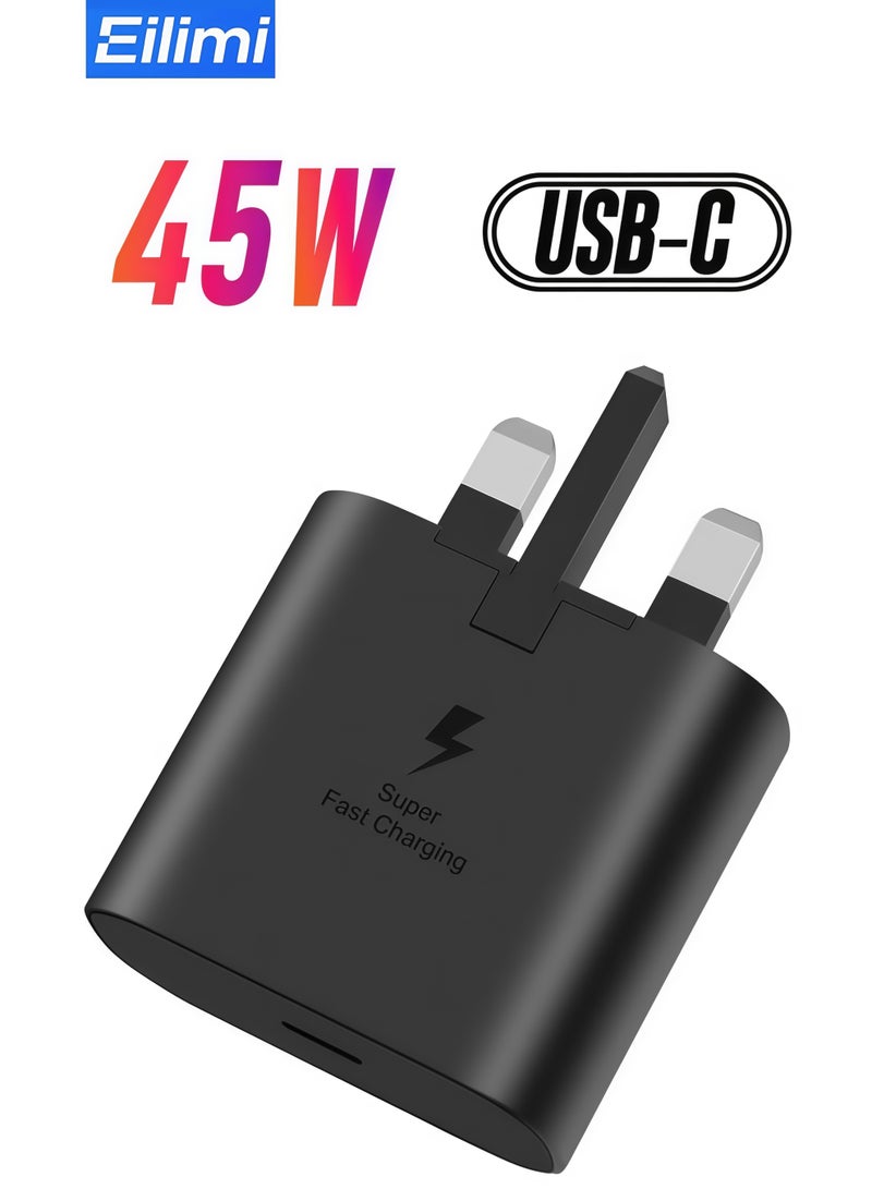 45W USB C Super Fast Charging Charger,Compatible with S24 S23 S22 S21S20 Ultra,S24 S23 S22 S21,A53,A54,A 55,Type C Power Adapter - Image 1