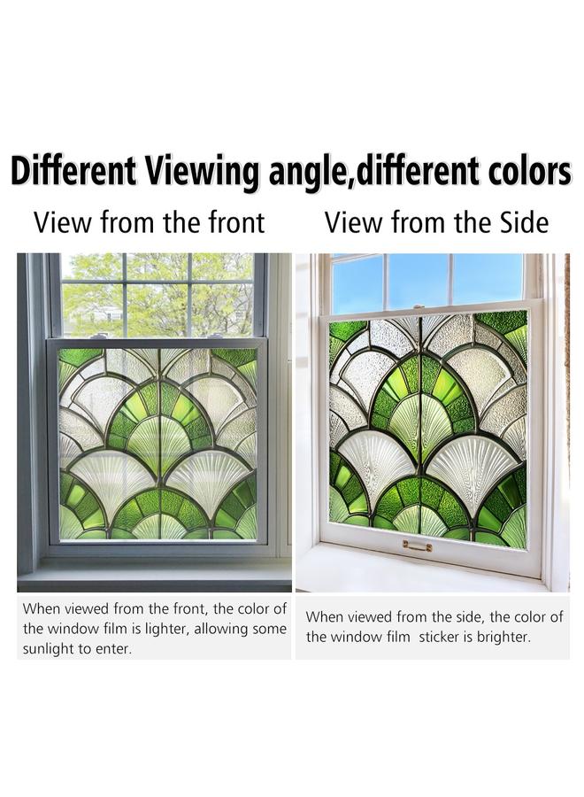 Bluejw BL301-330 Cross Border Colorful Square Electrostatic Glass Sticker Home Decorative Stained Glass Window Glass - Image 1