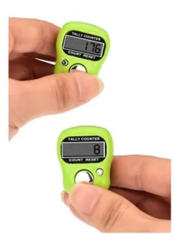 24 Piece LCD Digital Display Electronic Tasbeeh Ring for Islamic Male Finger Multicolor Counter Ring Digital Counter Manually Reset - Image 3
