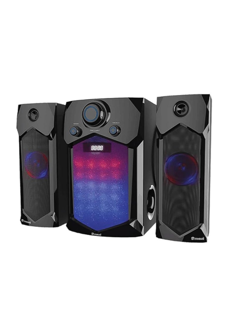 Standard Speaker Standard 2.1 THUNDER 6400 Power 64 Watt illuminated multimedia speaker Optical Cable - Aux - Bluetooth - Usb - Sd card - Radio - Led Screen - Remote - Full Function  - Image 3