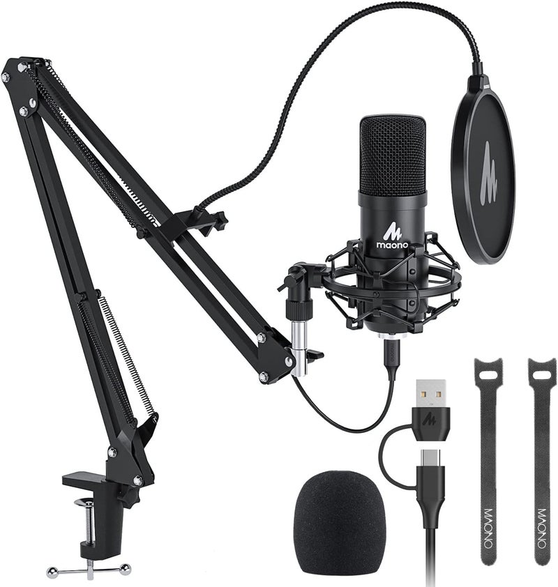 MAONO AU-A04 Condenser Microphone Kit (Black) - Image 1