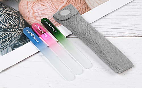 babygoal Newborn Baby Nail File 3 Pack with a Pouch, Genuine Czech Float Glass, Baby Gift for Newborns, Toddlers, Infant, Babies & Young Children by Babygoal 3NF01 - Image 2