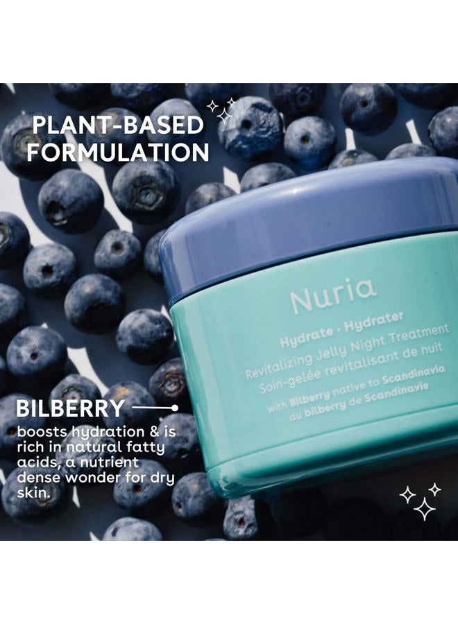 Nuria Hydrate Revitalizing Jelly Night Face Moisturizer, Refreshing Facial Moisturizer Jelly Mask for Nighttime Skin Recovery, Suitable for All Skin Types, 55g/1.9 oz - Image 3