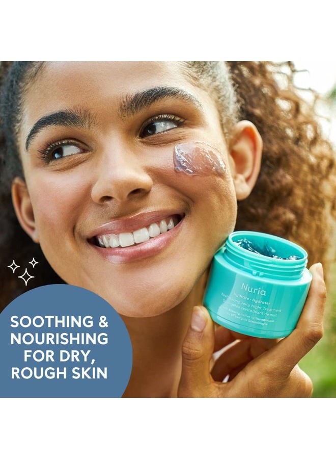 Nuria Hydrate Revitalizing Jelly Night Face Moisturizer, Refreshing Facial Moisturizer Jelly Mask for Nighttime Skin Recovery, Suitable for All Skin Types, 55g/1.9 oz - Image 5