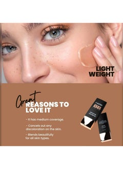 Mars Lightweight Foundation With Bb Cream Formula For Daily Use Blendable Bb Cream With Medium Coverage Color Correction For All Skin Types (30 Ml) (Tan)  - Image 3