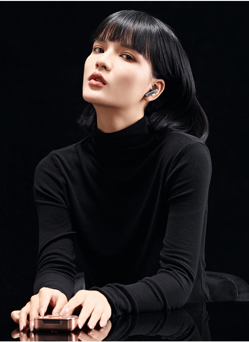 DMOOSTER - DMOOSTER co-branded Big Monster wireless Bluetooth headset metal fingertip gyroscope trendy play decompression artifact rotation push black - Image 1