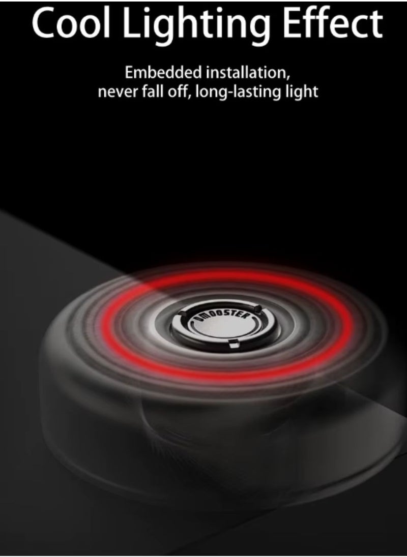 DMOOSTER - DMOOSTER co-branded Big Monster wireless Bluetooth headset metal fingertip gyroscope trendy play decompression artifact rotation push black - Image 1