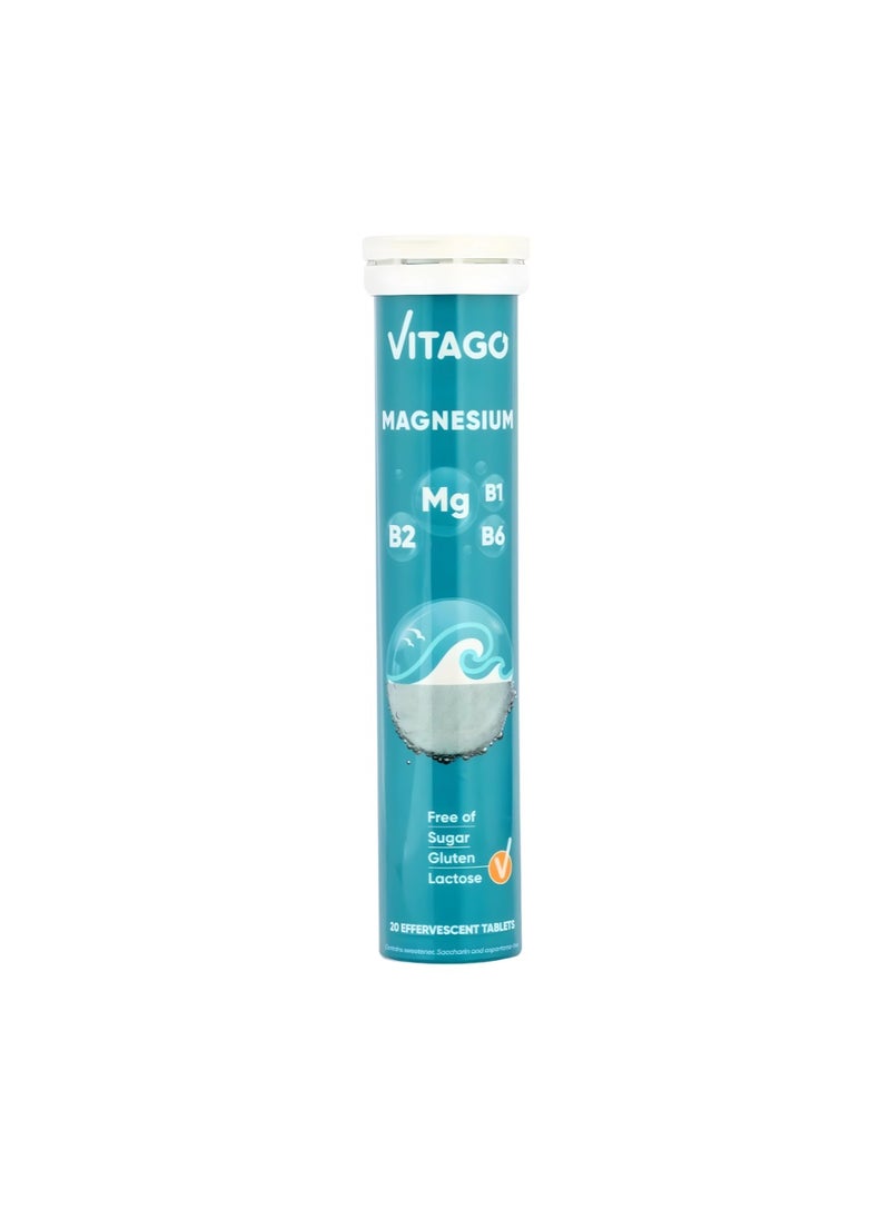 VITAGO - Magnesium Effervescent Tablet - 20 Tablets - Image 1