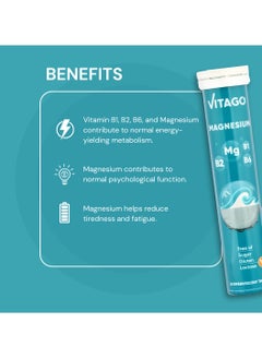 VITAGO Magnesium Effervescent Tablet - 20 Tablets  - Image 3
