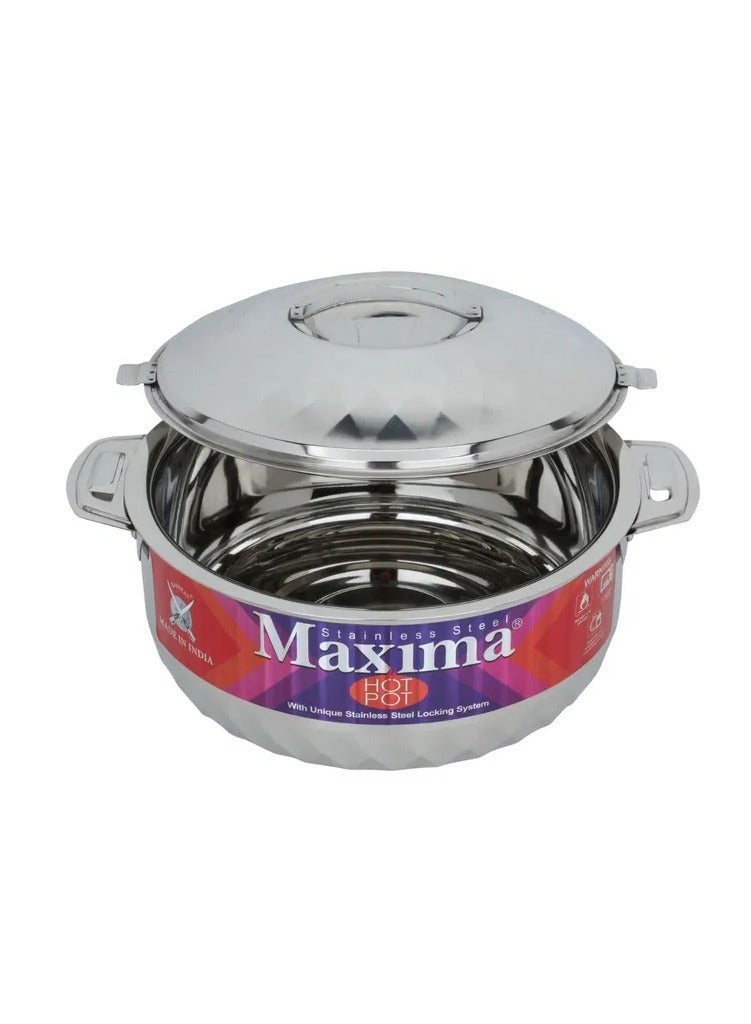 ماكسيما طقم حافظات استيل ماكسيما، 3 قطع - فضي - Image 3