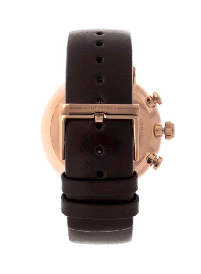 كالفن كلاين ساعة أنالوج جلدية مقاومة للماء K8M276-G6 - Image 2