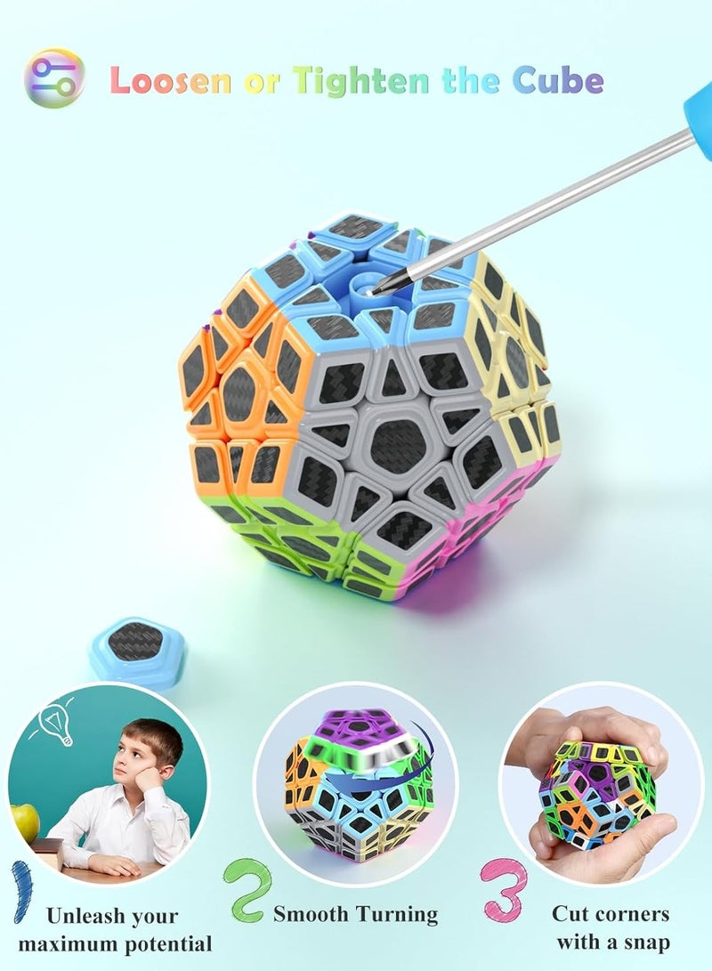 مو يو مكعب روبيك مويو ووموفانغ، مكعب السرعة، ١٢ وجهًا (ألياف الكربون) - Image 3