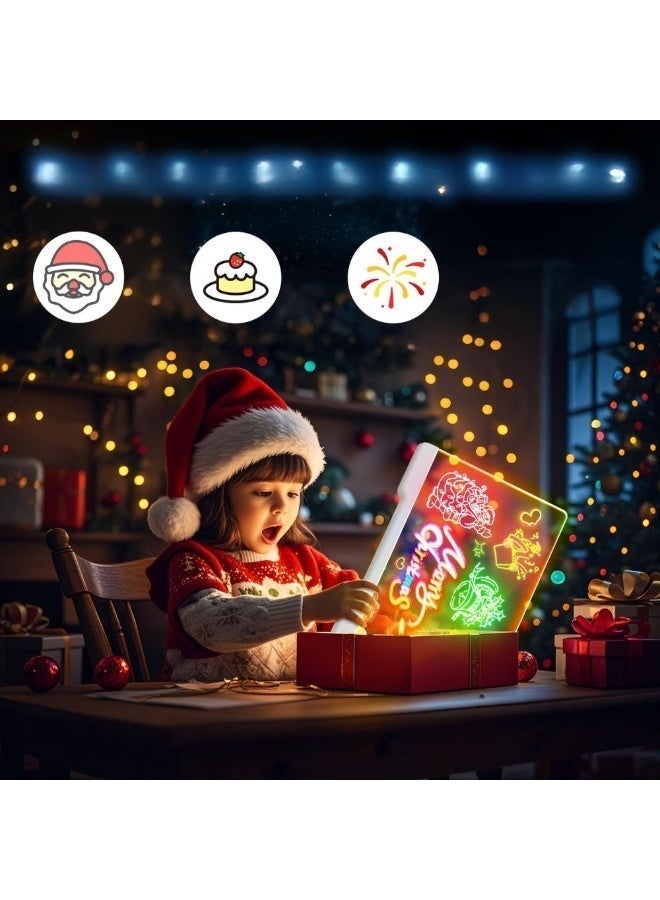 16-Inch Rechargeable LED Doodle Glow Drawing Board - Ultimate Art Set for Kids, Painting Kit & Drawing Book for Kids (Mess-Free Coloring & Arts) - Image 4