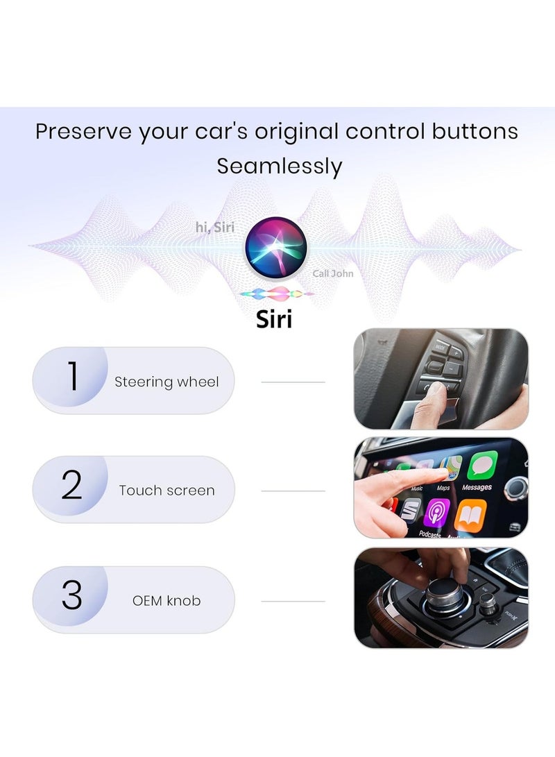 Wireless CarPlay Adapter for iPhone – Converts wired connection to wireless – Compact and easy-to-use design with USB and Type-C cables - Image 3