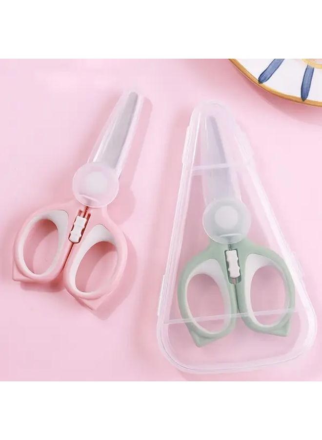 A11 Stainless Steel Portable Baby Food Scissors With Storage Box - Image 2