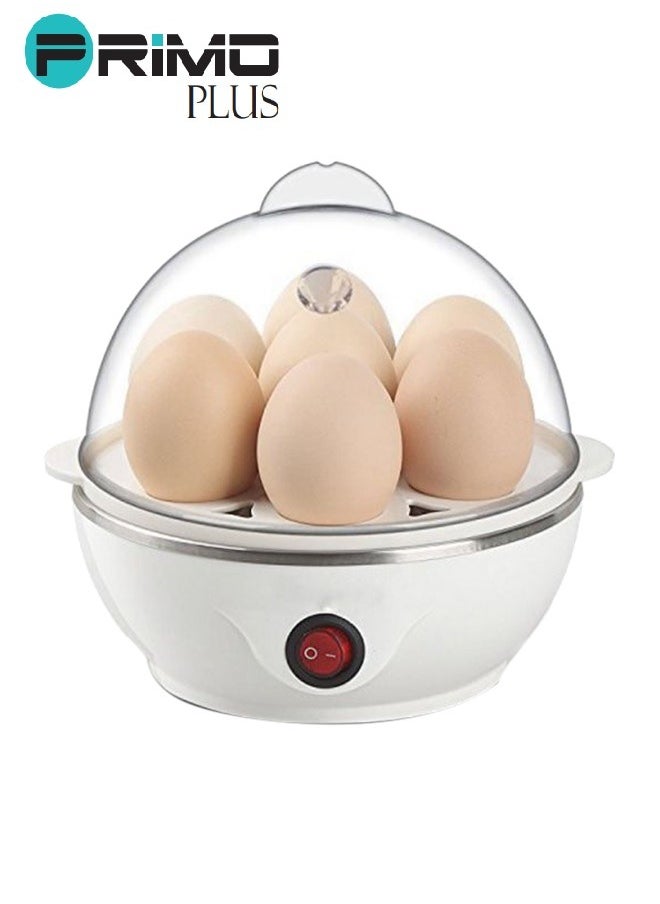 PRIMO PLUS - Egg Steamer, Egg Cooker, 350W Electric Egg Beater, Egg Cooker, 7 Egg Volume Steamed Egg Automatically Closed, Double Steamed Egg. - Image 1