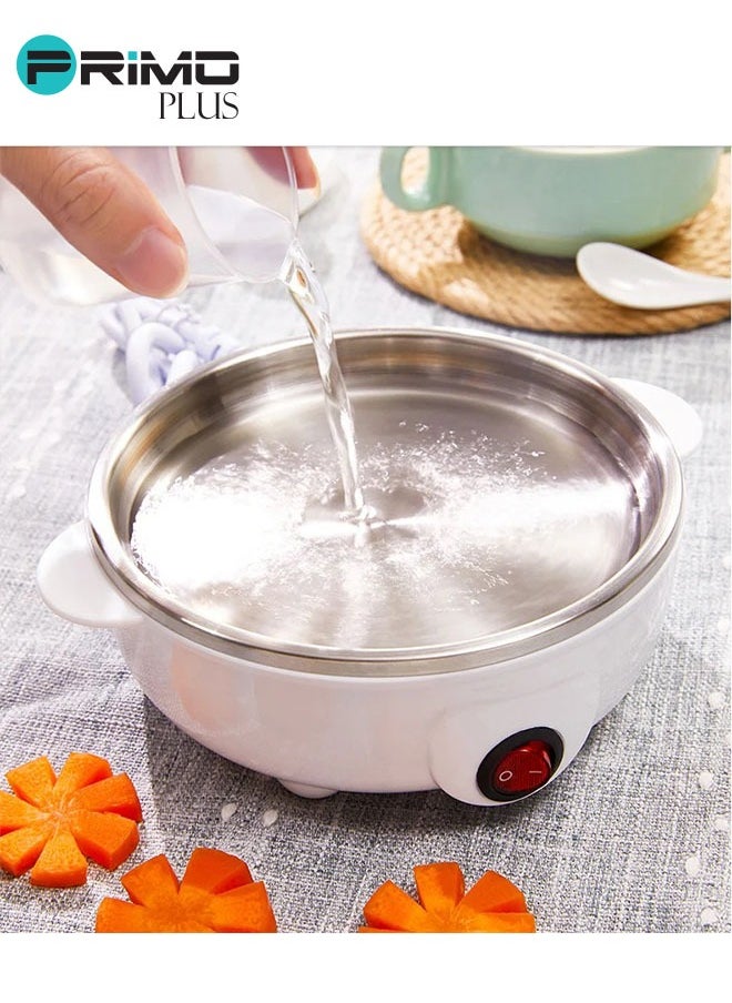 PRIMO PLUS - Egg Steamer, Egg Cooker, 350W Electric Egg Beater, Egg Cooker, 7 Egg Volume Steamed Egg Automatically Closed, Double Steamed Egg. - Image 1