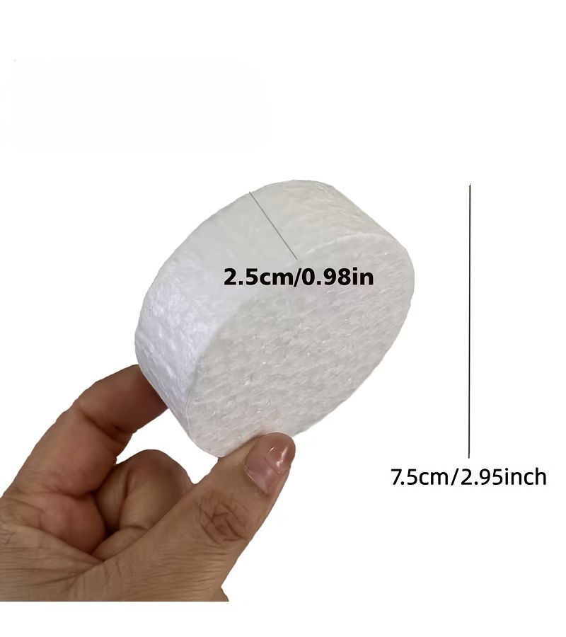 Set Of 35 Round Foam Discs 3x3x1 Inch For Crafts Decorations Sculptures Modeling And Art Projects - Image 3
