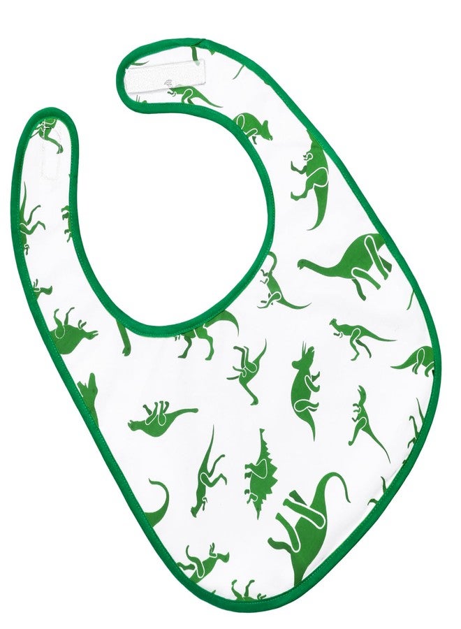 Littleforbig Cotton Waterproof Printed Adult Bib with Adjustable Hook-and-Loop Fastener Closure - Dinosaurs Adult Bib - Image 3
