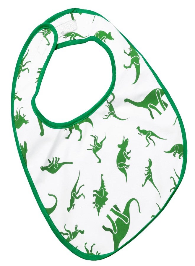Littleforbig Cotton Waterproof Printed Adult Bib with Adjustable Hook-and-Loop Fastener Closure - Dinosaurs Adult Bib - Image 2