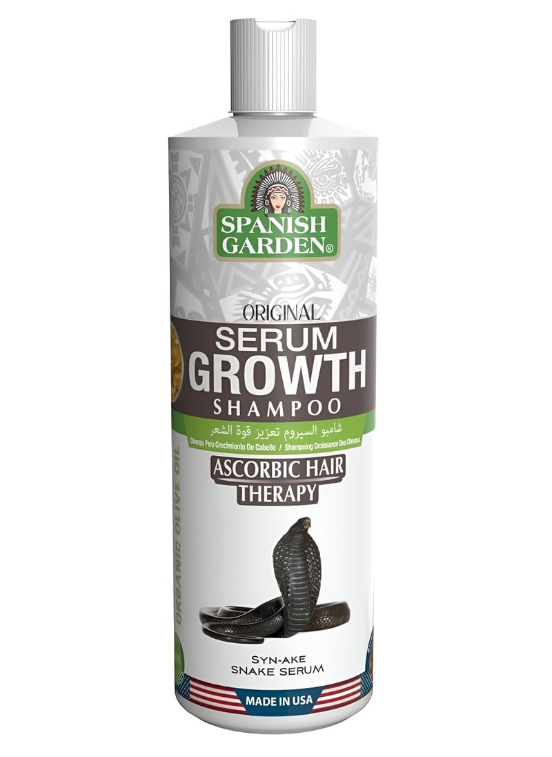 Spanish Garden Serum Growth Ascorbic Hair Therapy Shampoo 450ml  - Image 1