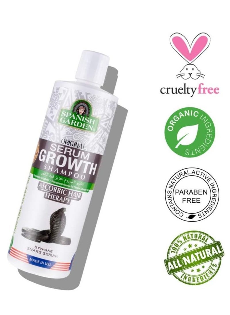 Spanish Garden Serum Growth Ascorbic Hair Therapy Shampoo 450ml  - Image 2