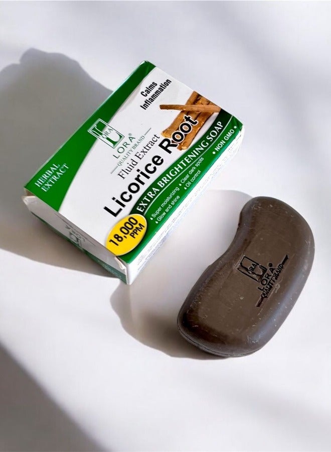 LORA Licorice Root Soap - LORA Natural Lightening and Purity for Healthy and Glowing Skin - Image 1