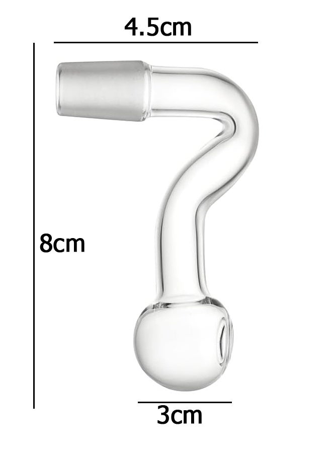 دبليو أف أف أو أنبوب تدفق مياه زجاجي 2 قطعة - أنبوب تدفق مضخة مياه فلتر حوض السمك، جهاز إزالة السطح، تجهيزات حوض السمك المزروع، ملحقات حوض الأسماك، لحوض السمك (14 ملم) - Image 2