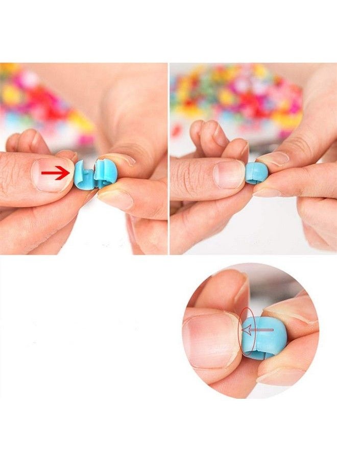 CHEM-AB ENTEREPIRSE - Multicolored Plastic Hair Claw Clips Mini Hair Beads Clips Hair Accessories For Women Girls And Toddlers (Pack Of 60 Pcs) - Image 1