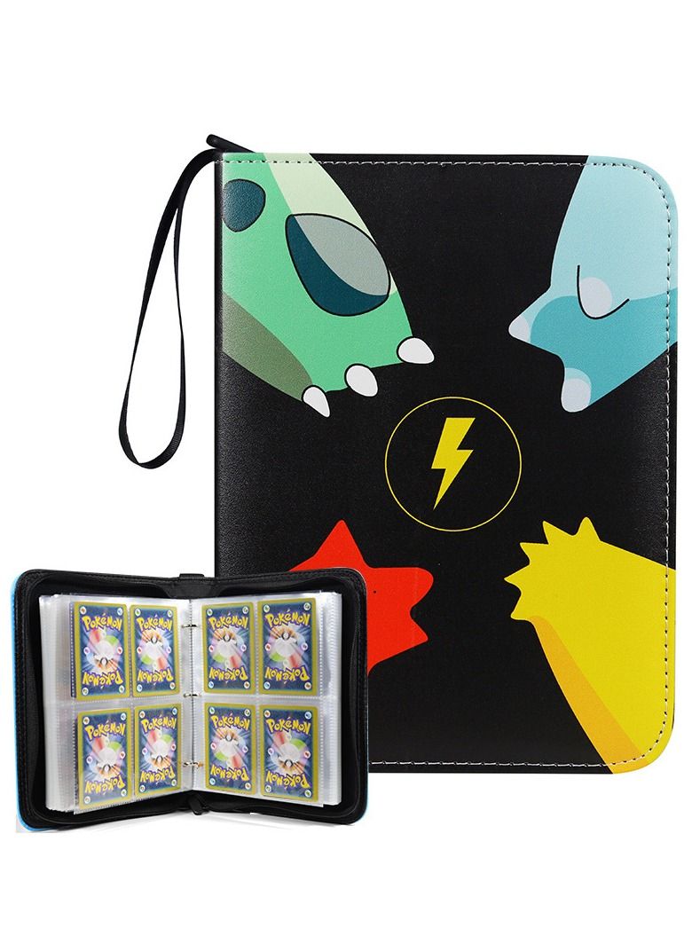 4-Pocket Binder Compatible with Pokemon Card, 400 Pockets Portable Trading Cards Holder Collector Album with 50 Removable Sheets for Boys Girls - Image 1