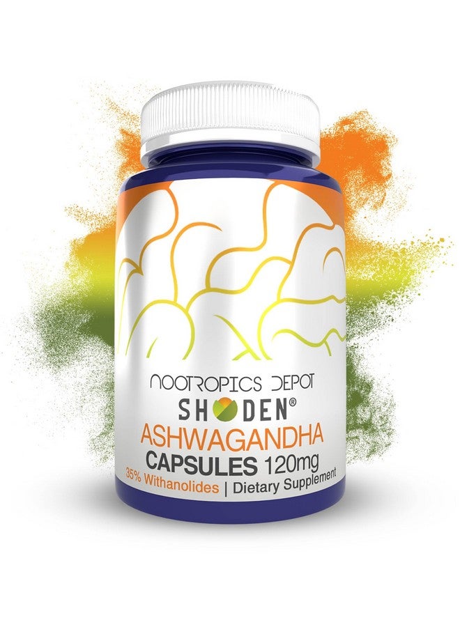 Nootropics Depot Shoden Ashwagandha Extract Capsules | 120mg | 30 Count | 35% Withanolides - Image 1