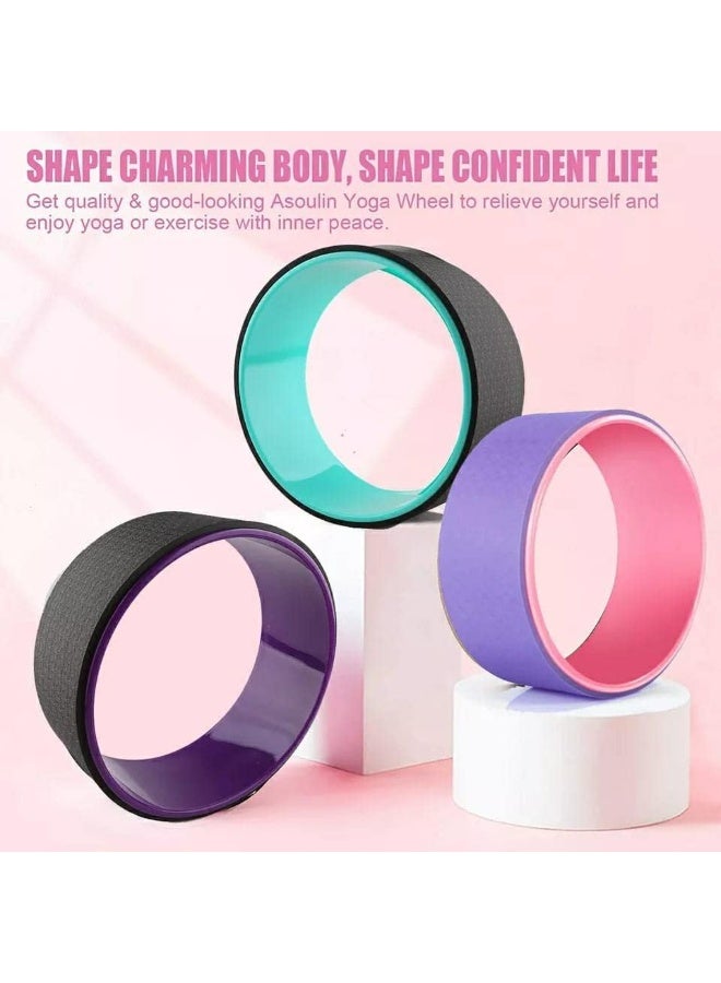حلقات يوجا وبيلاتس لتشكيل الخصر وكمال الأجسام وتمارين الجيم وعجلة اليوجا، أداة تدريب الظهر للياقة البدنية - Image 4
