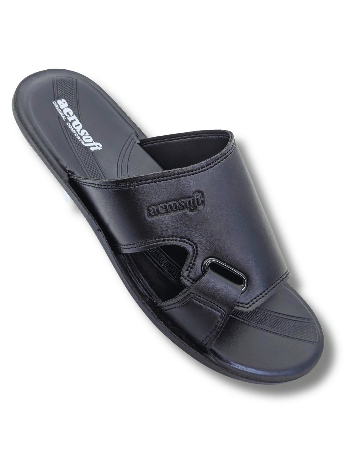 Aerosoft Shoes Arabic Aerosoft Aerosoft Men's Slippers P4023 Black