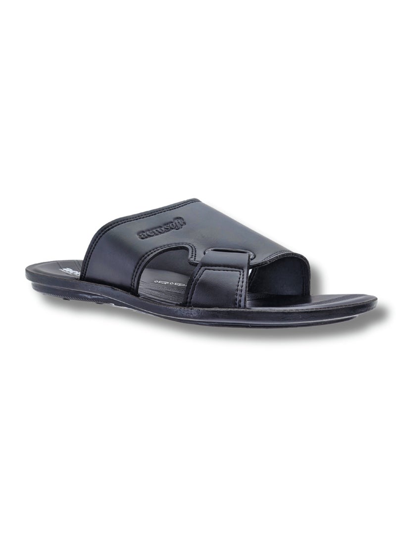 Aerosoft Men's Slippers P4023 Black - Image 2