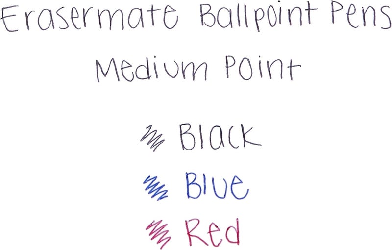 Papermate EraserMate Erasable Pen Medium Point Red Box of 12 - Image 4