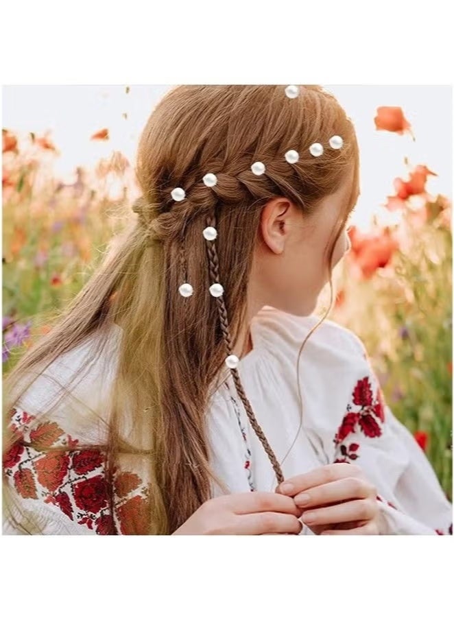 JUMEI 40PCS Pearl & Butterfly Hair Pins Set – Mini White Pearl Bobby Pins for Women & Girls, Wedding Bridal Hair Accessories for Updos, Braids & Party Hairstyles - Image 5