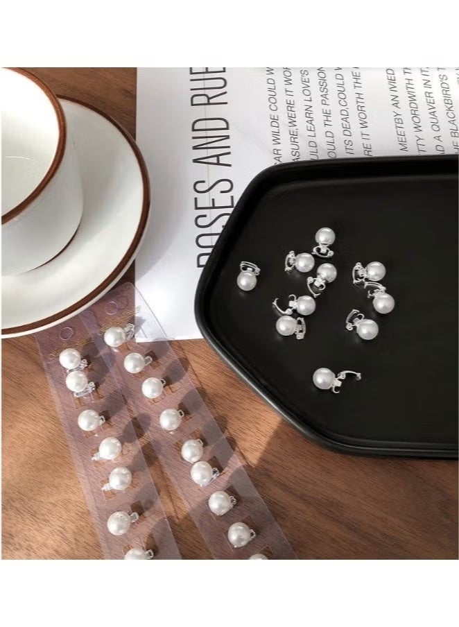 JUMEI 40PCS Pearl & Butterfly Hair Pins Set – Mini White Pearl Bobby Pins for Women & Girls, Wedding Bridal Hair Accessories for Updos, Braids & Party Hairstyles - Image 2