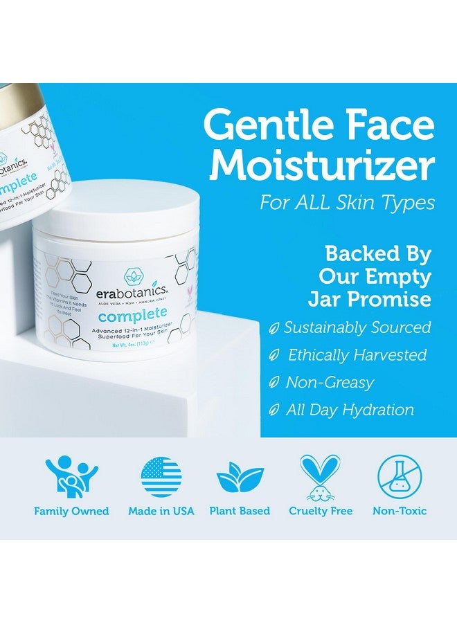 Era Organics Era Organics Manuka Honey Face Cream - Advanced 12-in-1 Nourishing and Rejuvenating Daily Face Moisturizer for Women and Men - Face Moisturizer for Sensitive Skin - Body Moisturizer for Dry Skin 4 oz - Image 4