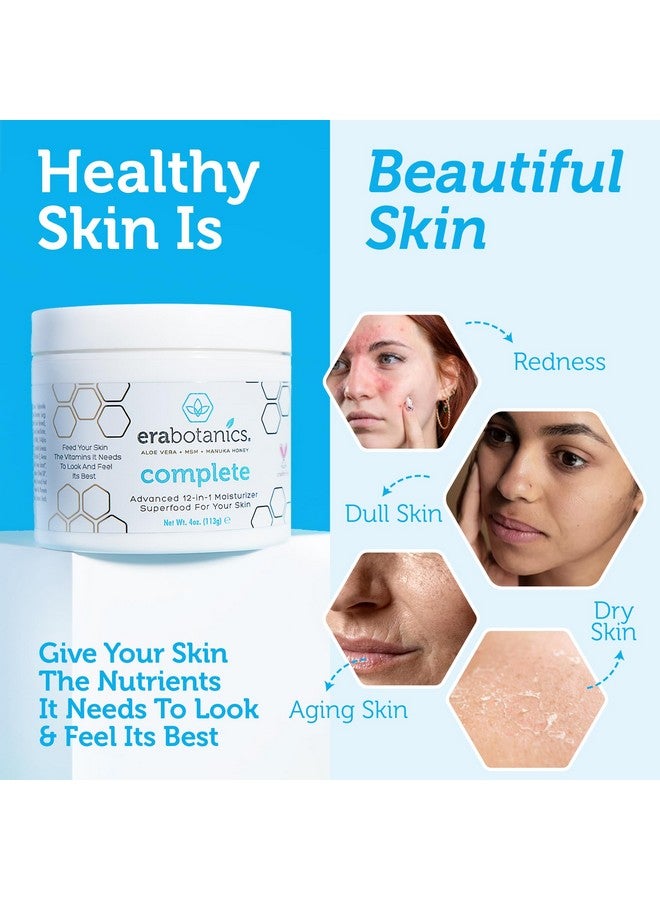 Era Organics Era Organics Manuka Honey Face Cream - Advanced 12-in-1 Nourishing and Rejuvenating Daily Face Moisturizer for Women and Men - Face Moisturizer for Sensitive Skin - Body Moisturizer for Dry Skin 4 oz - Image 2