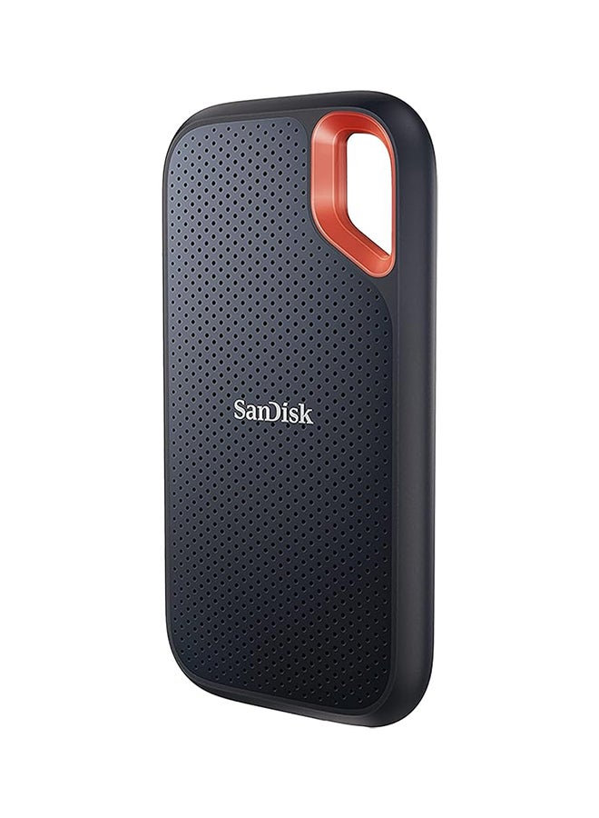 sandisk 8TB Extreme Portable SSD , USB 3.2 Gen 2 Type-C, Up to 1050MB/s Read & Write Speeds, 256-Bit AES Hardware Encryption, Carabiner Loop, IP65, Black/ Orange | SDSSDE61-8T00-G25 8 TB