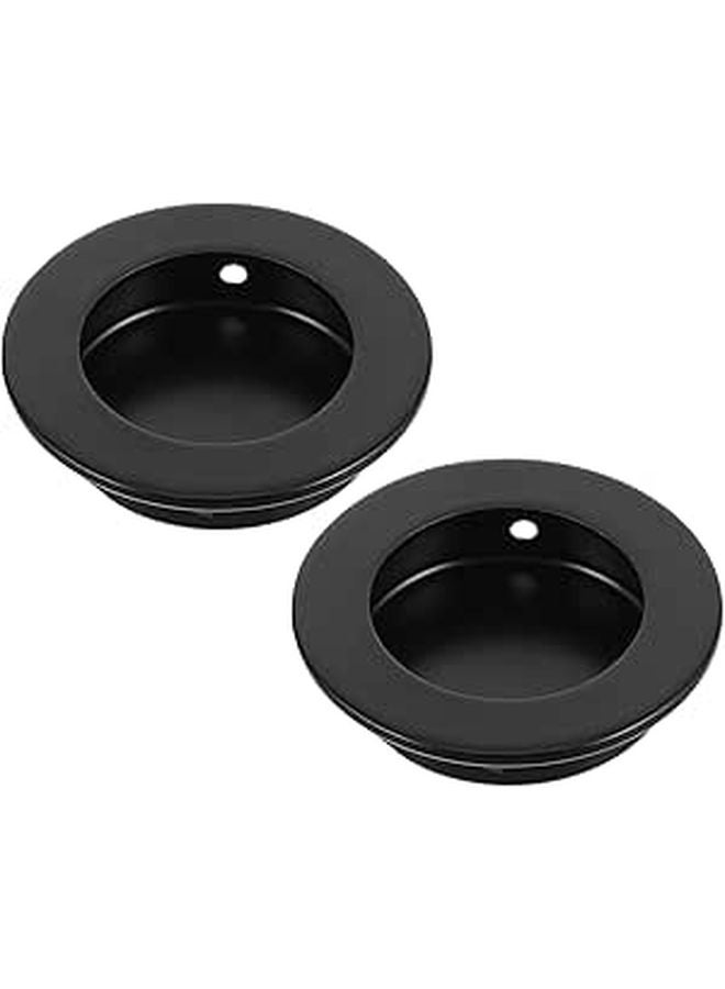 Stainless Steel Hidden Curtain Closet Handles 2pcs Recessed Invisible Cabinet Door Pulls - Image 1