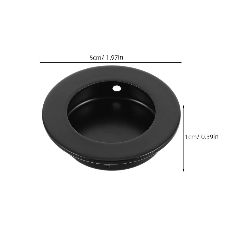 Stainless Steel Hidden Curtain Closet Handles 2pcs Recessed Invisible Cabinet Door Pulls - Image 3