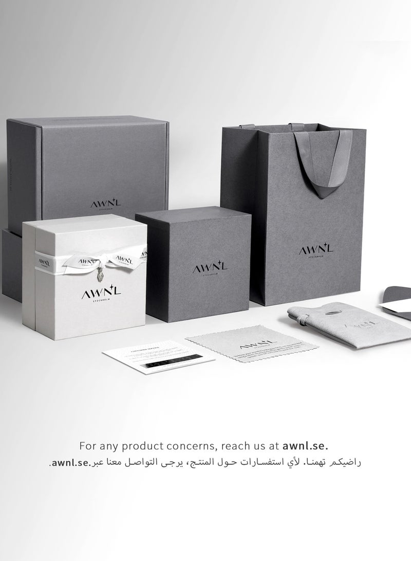 AWNL Ivory Starlight Women's Earrings with CZ Diamond and Sterling Silver, Middle East Exclusive Collection - Image 5