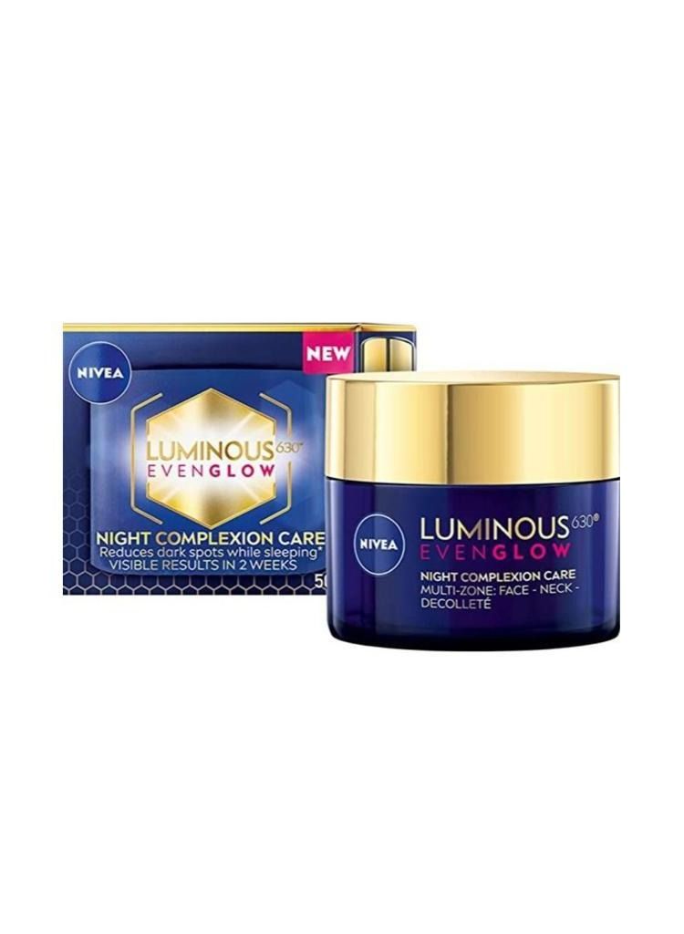 نيفيا كريم الوجه الليلي من نيفيا، لومينوس 630، لنضارة البشرة والحماية من البقع الداكنة، 50 مل