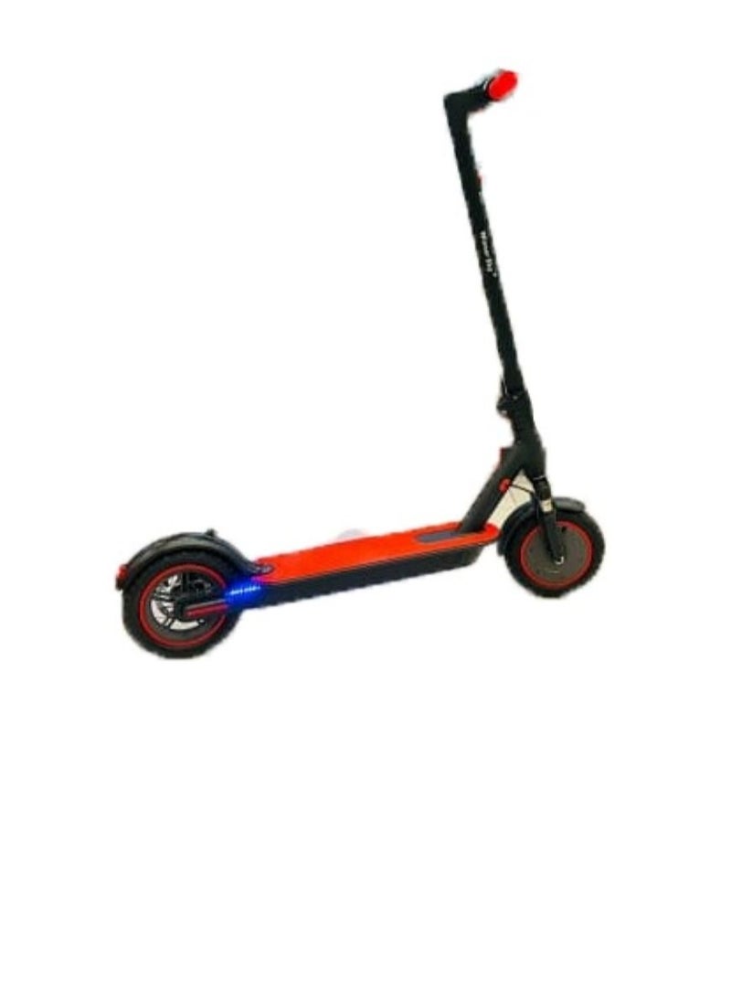 Winner Sky Electric Scooter Speed 35 KM Front Side Suspension Motor 350W with Bluetooth Off Road Tyre and Light Red  - Image 5