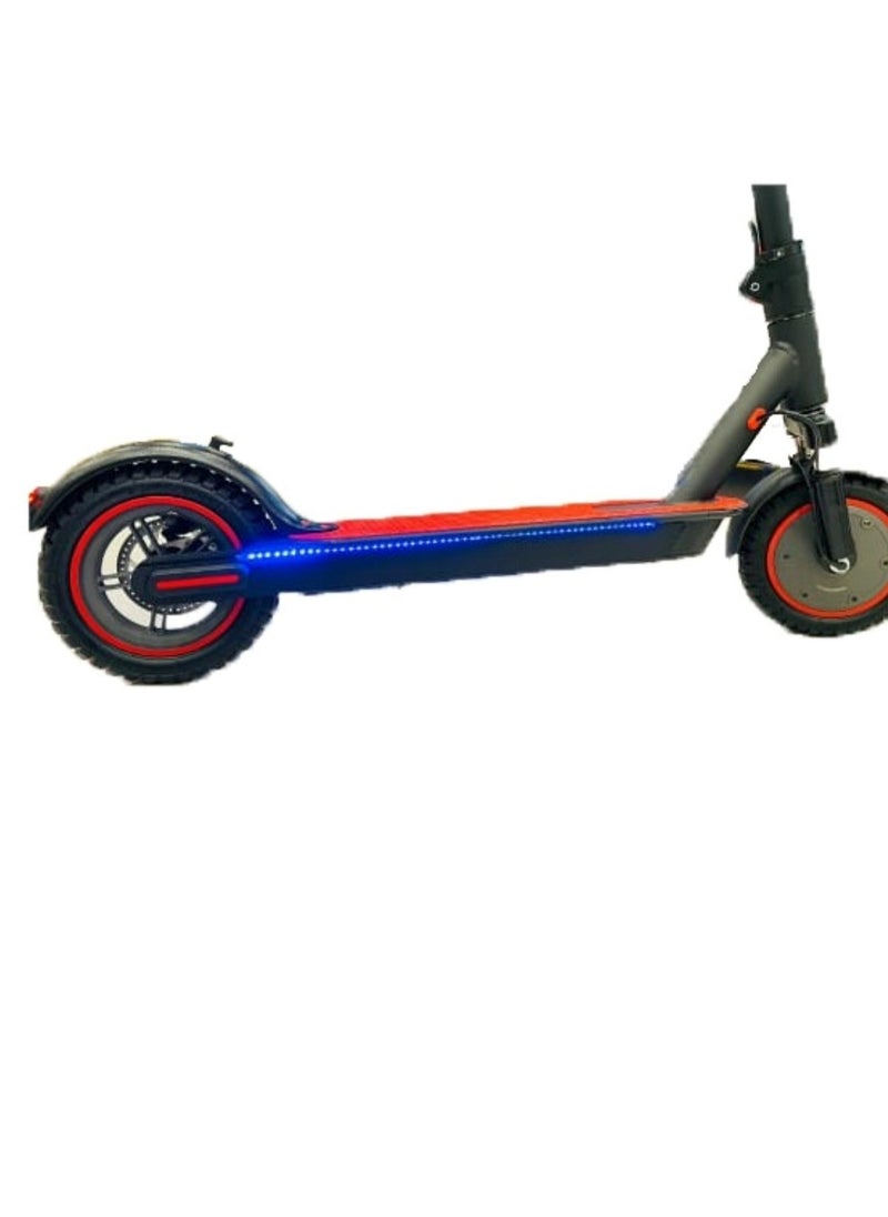 Winner Sky Electric Scooter Speed 35 KM Front Side Suspension Motor 350W with Bluetooth Off Road Tyre and Light Red  - Image 4