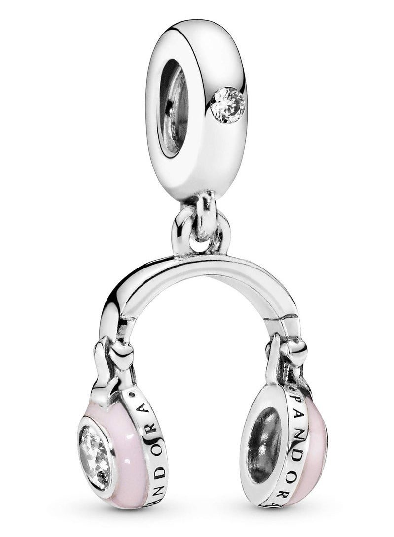 بان هوم  قلادة سماعة رأس 925 فضة استرليني مكعب زركونيا - Image 1