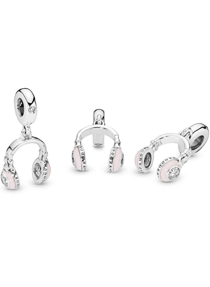 بان هوم  قلادة سماعة رأس 925 فضة استرليني مكعب زركونيا - Image 5